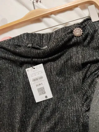 Conjunto fiesta plateado y negro