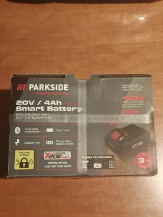Batteria Parkside 20V 4Ah Smart X20V Team