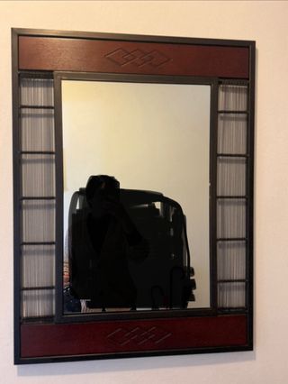 Recibidor de madera y metal