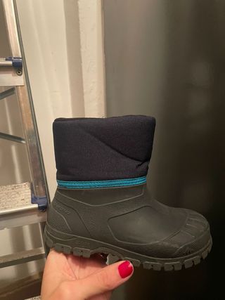 Botas de nieve Quechua niño negro/azul