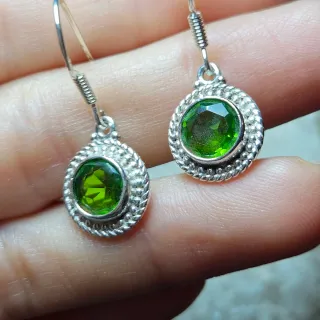 Pendientes Plata 925 Peridoto