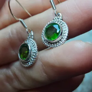 Pendientes Plata 925 Peridoto