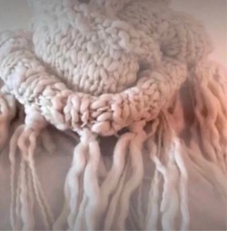 Bufanda cuello lana suave sin usar