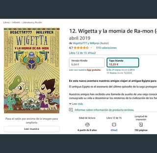 Novela Juvenil "Wingetta y la momia Ra-Mon"