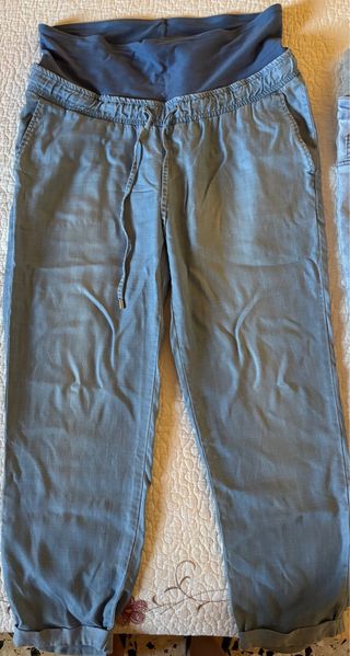 Pantalón Premamá Vaquero Fluido Talla M