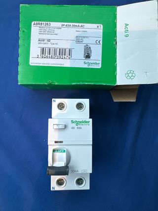 Diferencial Schneider Acti 9 iiD 63A 30mA