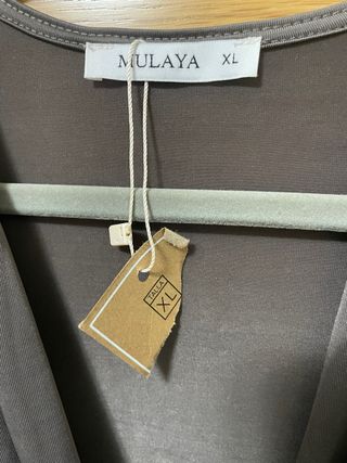 Blusa Mulaya manga larga gris XL