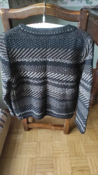 Giacchino donna fantasia beige e nero