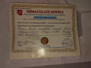 Anillo Plata Rubí y Diamantes