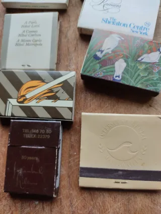 Scatoline fiammiferi hotel vintage