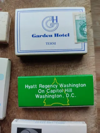 Scatoline fiammiferi hotel vintage