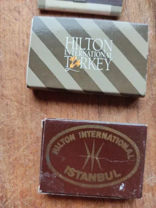 Scatoline fiammiferi hotel vintage