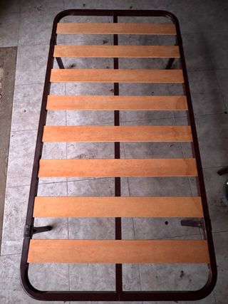 Somier 90cm Metal y Madera