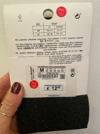 2 collant invernali Zara e Calzedonia, nero, M