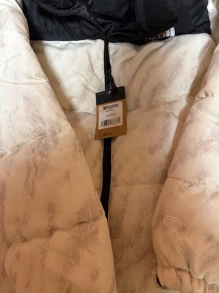 The North Face Talla L Blanco con jaspeado gris