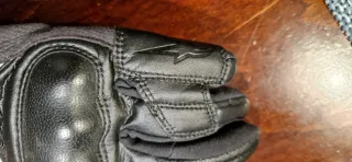 Guantes Moto Alpinestars cuero, talla S