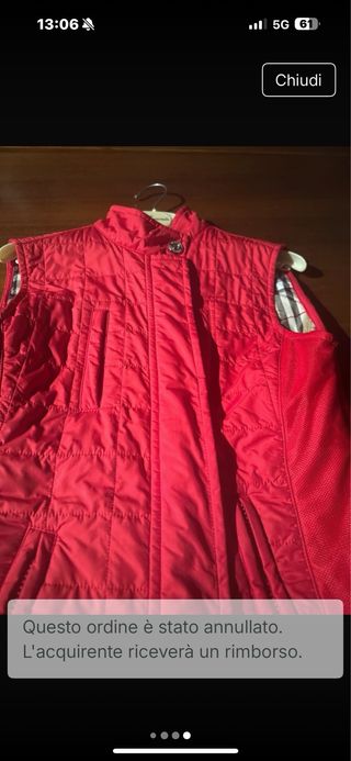 Smanicato Burberry donna rosso