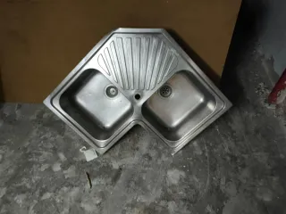 Fregadero de cocina doble seno