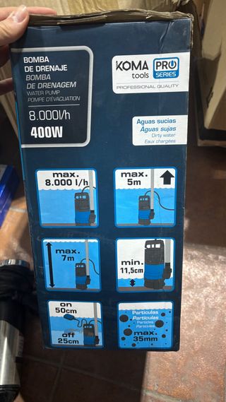 Bomba de drenaje KOMA PRO SERIES 400W