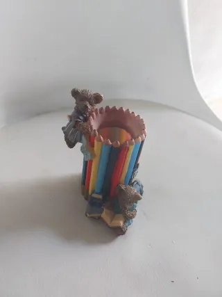 Porta lápices osos con libros