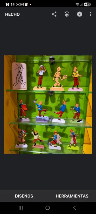 Figuras metálicas Tintín