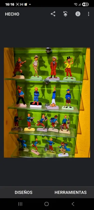 Figuras metálicas Tintín