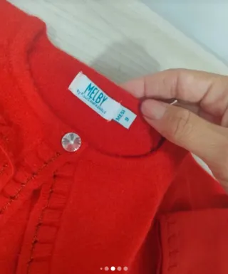 Set neonata bianco e rosso