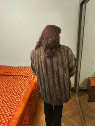 Abrigo de piel de zorro