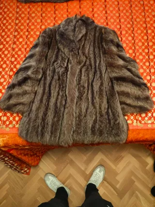 Abrigo de piel de zorro
