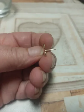 Pendientes oro 18k..para día de los enamorados....