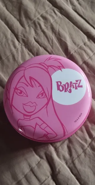 Scatola tonda metallo Bratz rosa Vintage