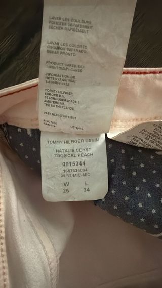 Pantalón Tommy Hilfiger Denim Natalie Rosa
