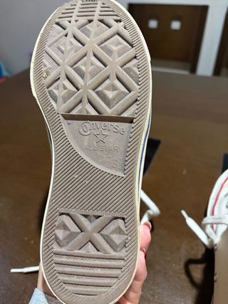 Zapatillas Converse Altas Beige