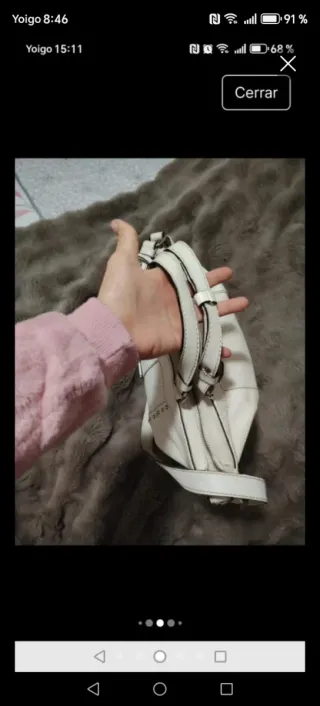 Bolso Piel Robert Pietri Blanco