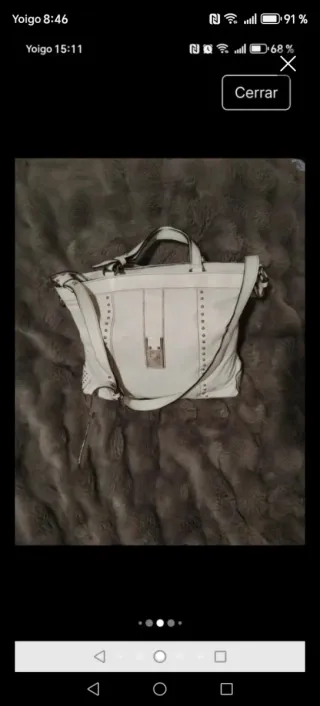 Bolso Piel Robert Pietri Blanco