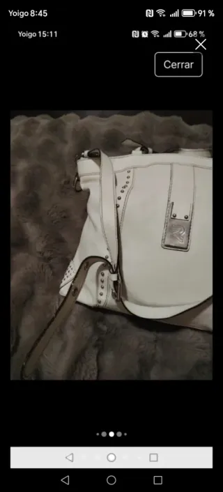 Bolso Piel Robert Pietri Blanco