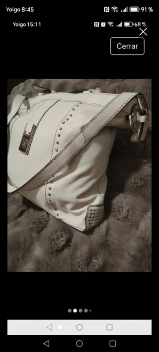 Bolso Piel Robert Pietri Blanco