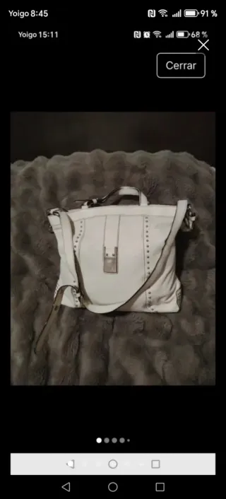 Bolso Piel Robert Pietri Blanco