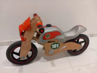 Moto retro de madera Bultaco 101 infantil