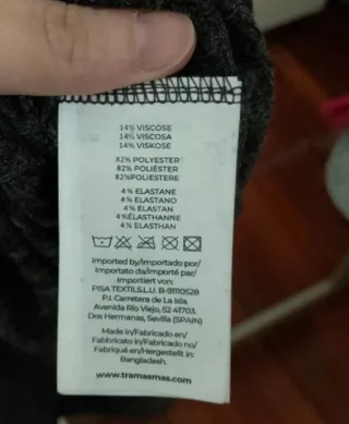 Vestido largo gris de canalé