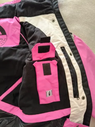 Conjunto esquí mujer rosa y negro