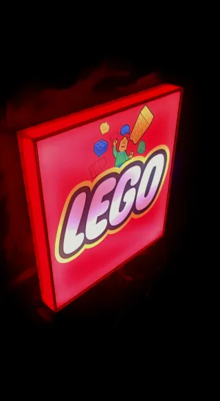 Insegna luminosa Lego