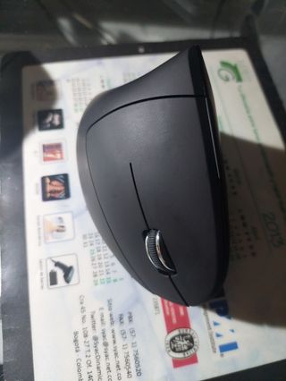 Raton mousse ergonómico inalámbrico negro nuevo