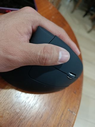 Raton mousse ergonómico inalámbrico negro nuevo