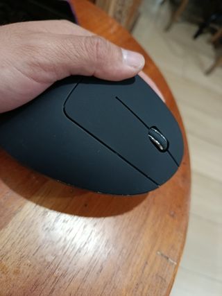 Raton mousse ergonómico inalámbrico negro nuevo