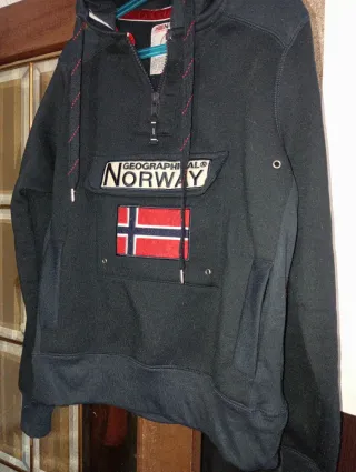 Sudadera Geographical Norway Negra