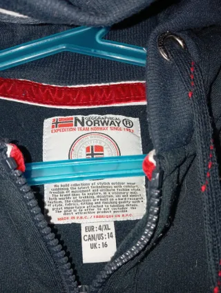 Sudadera Geographical Norway Negra