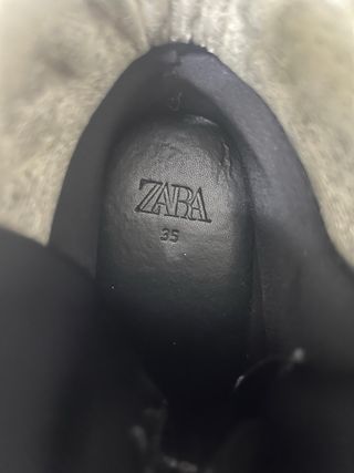 Botas plata y plataforma goma negra