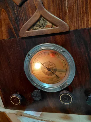 Radio Antigua Madera Decorada