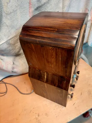 Radio Antigua Madera Decorada